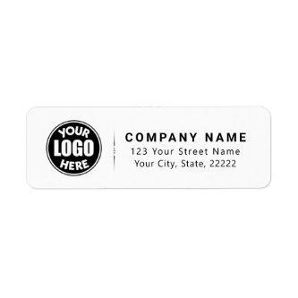 Custom logo modern business return address label