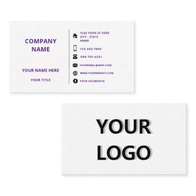 Custom Logo Name Info  - Your Colors
