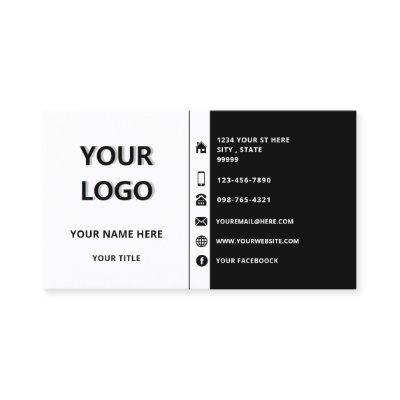 Custom Logo Name Info  - Your Colors