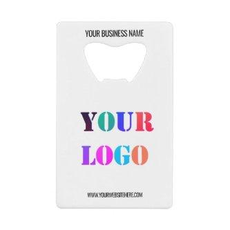 Custom Logo Name Website Promotional Personalized  Credit Card Bottle Opener