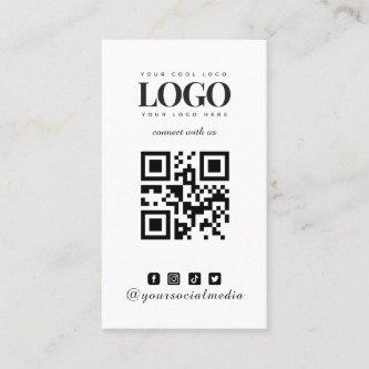 Custom Logo Pattern & Instagram Facebook QR Code