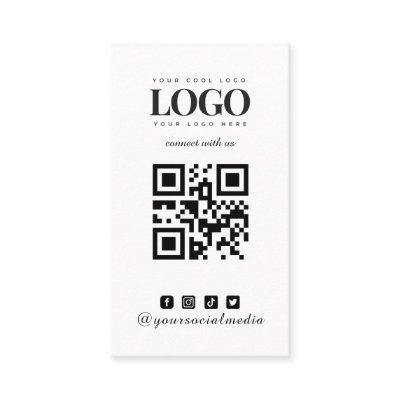 Custom Logo Pattern & Instagram Facebook QR Code