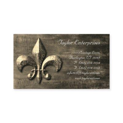 Custom Logo Professional Fleur de lis Gold Vintage
