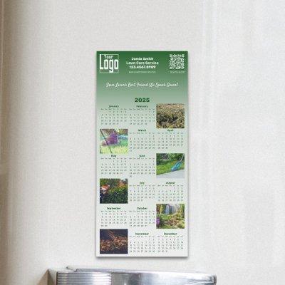 Custom Logo QR Code Six-photo 2025 Calendar Magnet