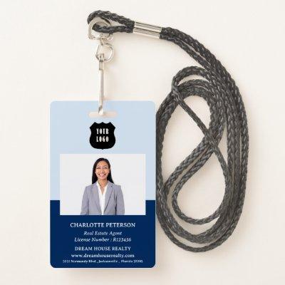 Custom Logo Real Estate Realtor Name Badge