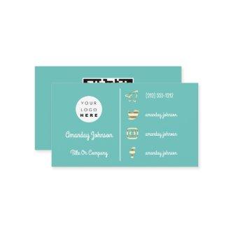 Custom Logo Social Media Gold QR Code Aqua Telegr