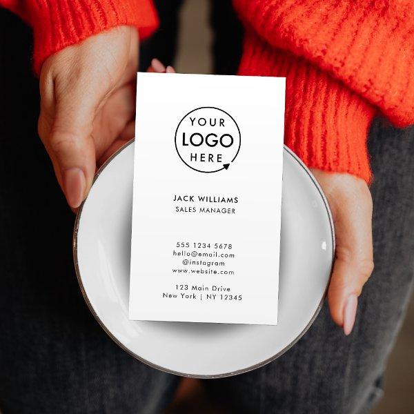 Custom Logo | Vertical Corporate Minimalist Modern