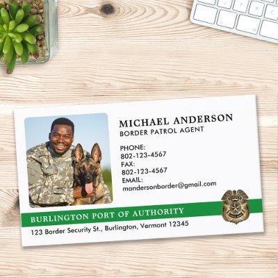 Custom Military Photo Logo Border Patrol Agent