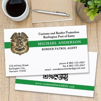 Custom Military Police Federal US Border QR Code
