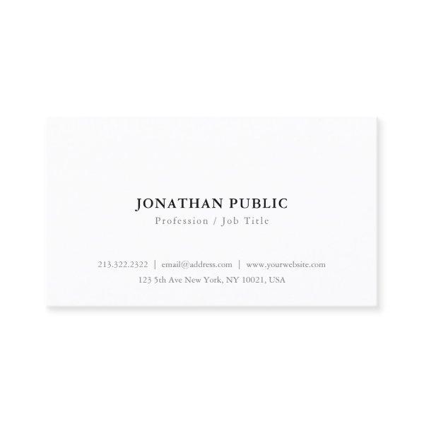 Custom Minimalist Modern Personalized Simple Chic