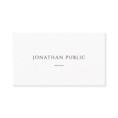 Custom Minimalist Modern Simple Stylish Template