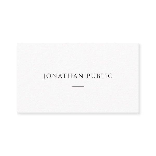 Custom Minimalist Modern Simple Stylish Template