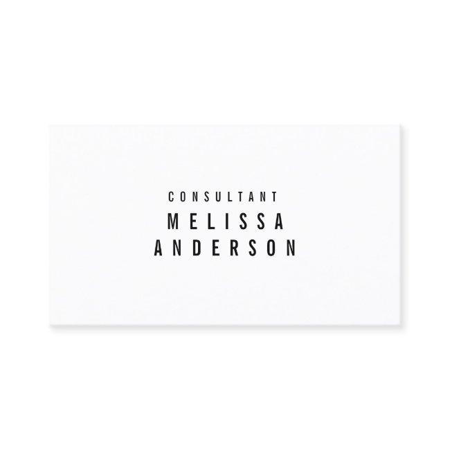 Custom Minimalist Professional Modern Plain