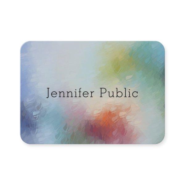 Custom Modern Colorful Abstract Art Elegant