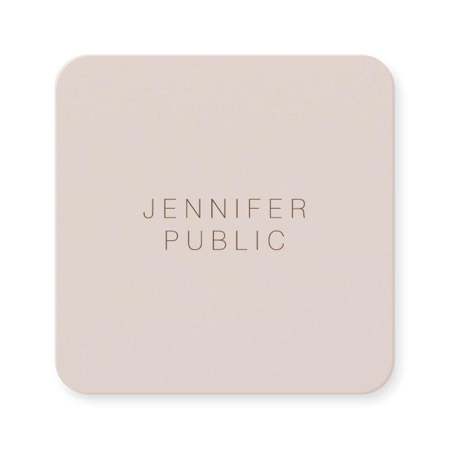 Custom Modern Elegant Colors Professional Luxury Square