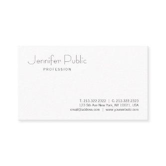 Custom Modern Elegant Minimalist Template Matte