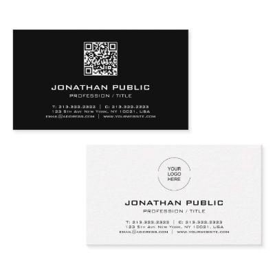 Custom Modern Elegant Template Barcode QR Code