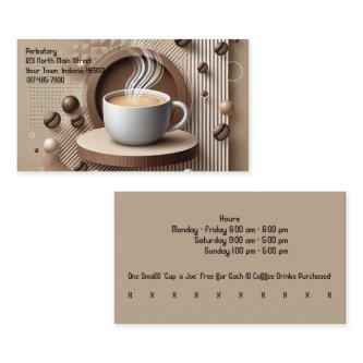 Custom Modern Graphic Coffee Shop & Punch