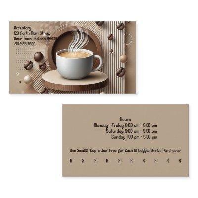 Custom Modern Graphic Coffee Shop & Punch