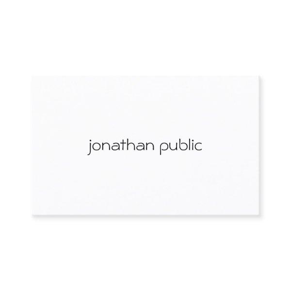 Custom Modern Minimalist Elegant Professional Cool