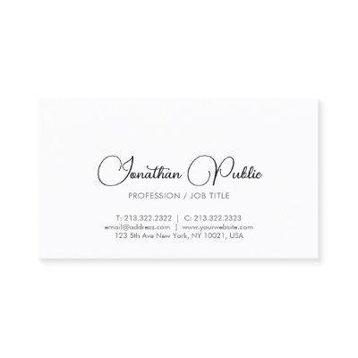 Custom Modern Minimalist Template Typography
