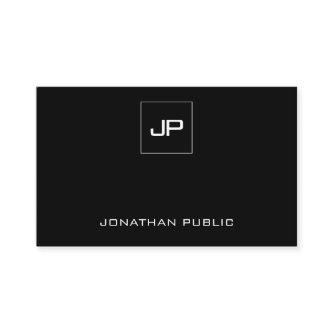 Custom Modern Monogram Elegant Black And White