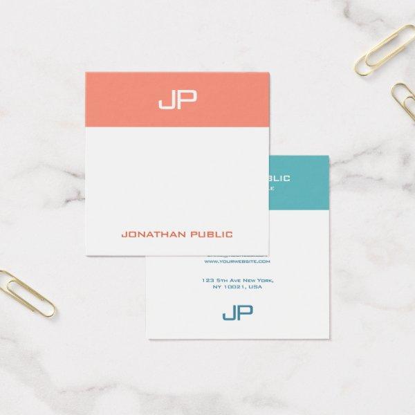 Custom Modern Monogram Template Trend Colors