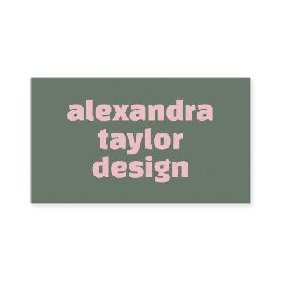 Custom Modern Pink Green Aesthetic Creative