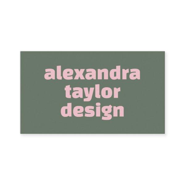 Custom Modern Pink Green Aesthetic Creative