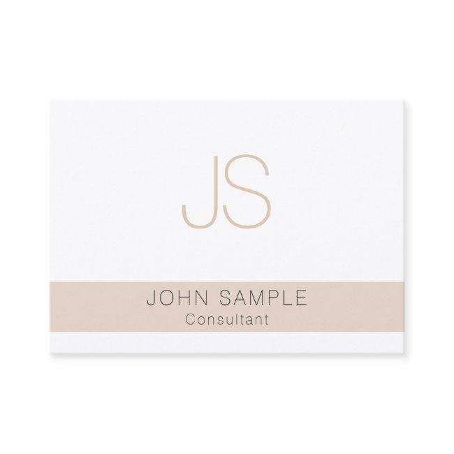 Custom Modern Professional Elegant Colors Monogram