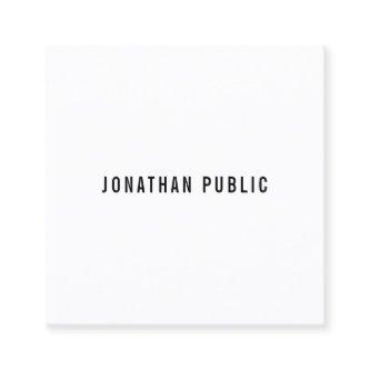 Custom Modern Professional Minimalist Template Square