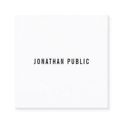 Custom Modern Professional Minimalist Template Square