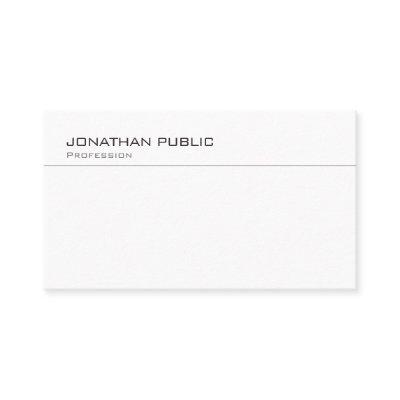 Custom Modern Professional Simple Elegant Template