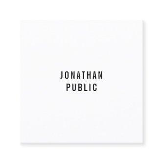 Custom Modern Professional Simple Elegant Template Square