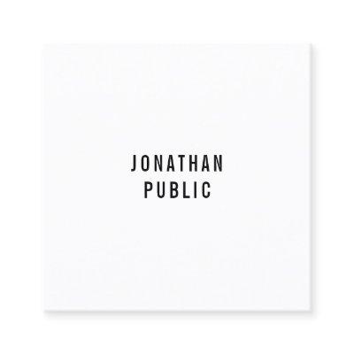 Custom Modern Professional Simple Elegant Template Square