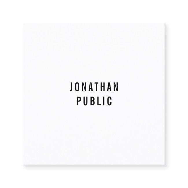 Custom Modern Professional Simple Elegant Template Square