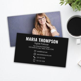 Custom Modern Simple Photo Black White Stylish