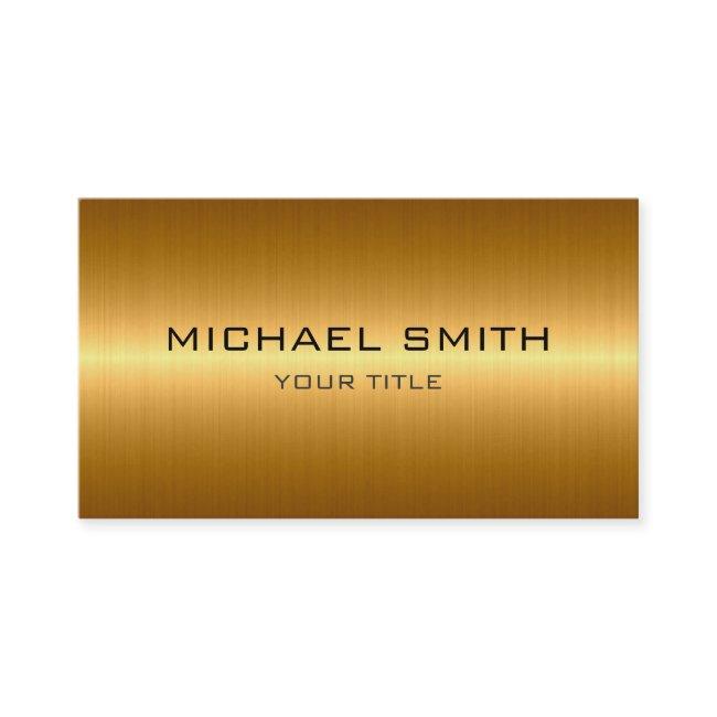 Custom Monogram Gold Stainless Steel Metal