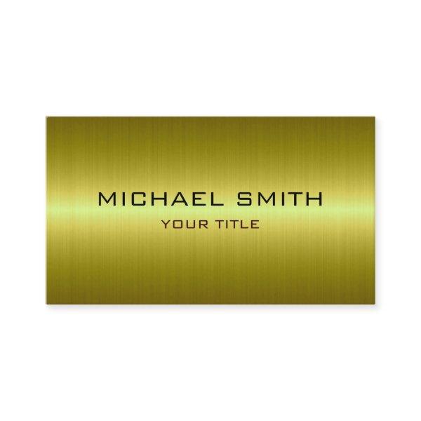 Custom Monogram Green Yellow Stainless Steel Metal