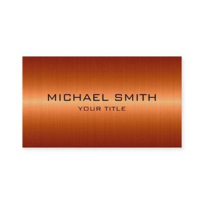 Custom Monogram Orange Stainless Steel Metal