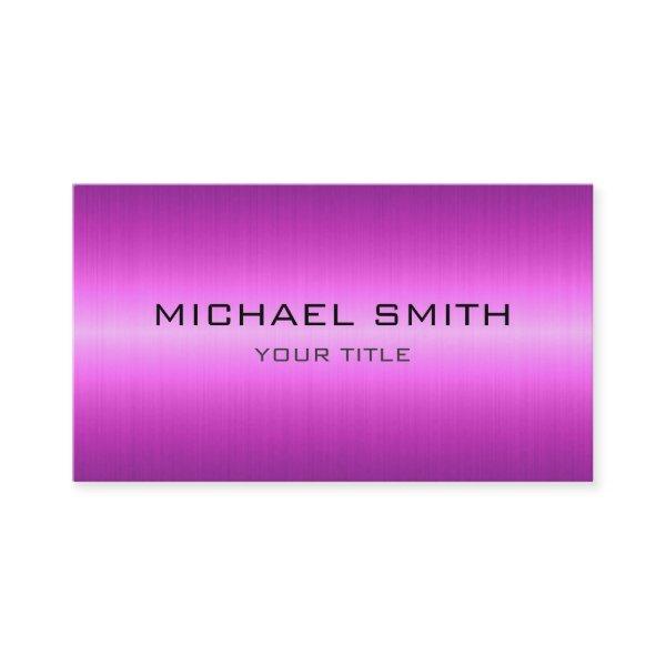 Custom Monogram Purple Stainless Steel Metal