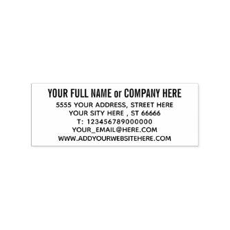 Custom Name Address Website Phone Email Your Stamp