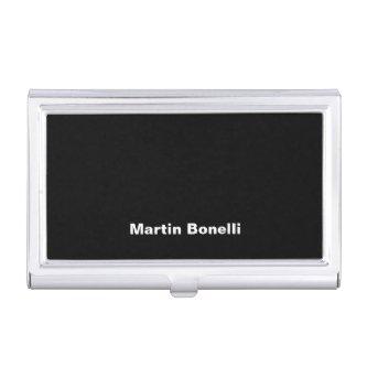 Custom Name Minimalist Modern Black White  Case