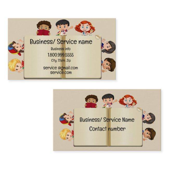 Custom Name Speech Therapy Kids Cartoon Business C