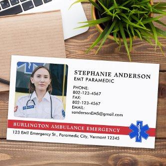 Custom Paramedic EMS EMT Emergency Ambulance Logo