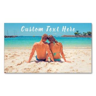 Custom Photo and Text - Your Own Design - Special   Magnet