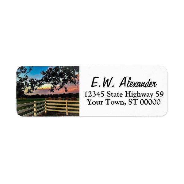 Custom Photo Family or Logo Modern Return Address Label