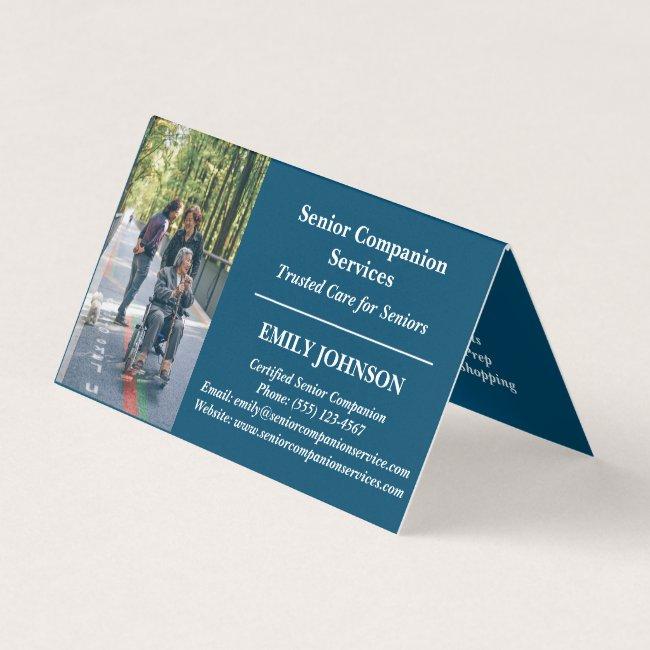 Custom Photo & Logo Senior Companion Caregiver
