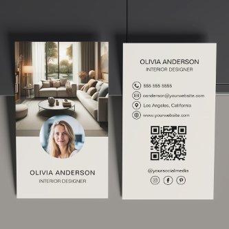 Custom Photo QR Code Social Media Professional
