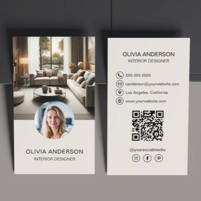 Custom Photo QR Code Social Media Professional